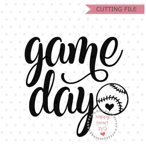 Its Game Day, Game Day Svg, Griswold Christmas, Cricut Explore Air 2, Baseball Svg, Cricut Explore Air, Svg For Cricut, Happy Heart, Cricut Explore