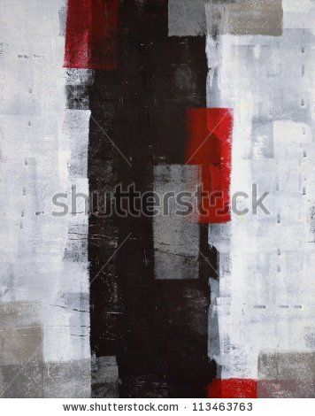 Red and Grey Abstract Art Painting - stock photo Famous Abstract Artists, Red Abstract Art, Red Abstract Painting, Original Abstract Art Painting, Grey Abstract Art, Abstract Art Poster, Red Abstract, Original Abstract Art, Red Art