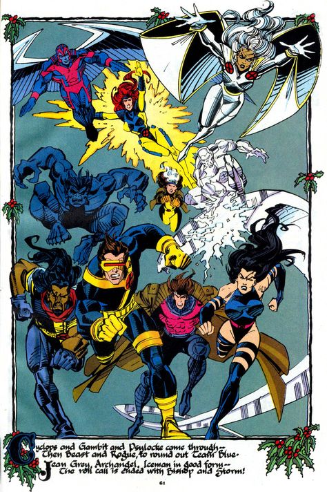 The X-Men in Marvel Holiday Special 1994 | Art by Sal Buscema & Karl Bollers Jim Lee Art, Marvel Mutants, John Romita Jr, Xmen Comics, Univers Marvel, Comic Book Artwork, Jim Lee, Arte Dc Comics, Allen Iverson