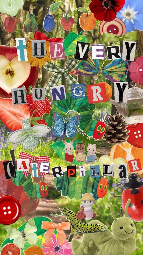 #theveryhungrycaterpillar #caterpillar #the #very #hungry #fruits The Very Hungry Caterpillar Aesthetic, Very Hungry Caterpillar Aesthetic, Hungry Caterpillar Aesthetic, Hungry Caterpillar Painting, Caterpillar Aesthetic, Hannah Core, Caterpillar Art, The Hungry Caterpillar, Apple Aesthetic