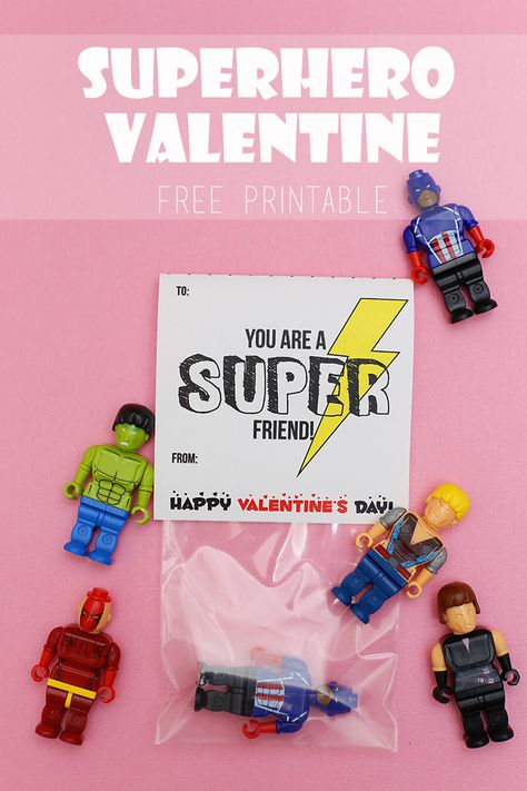 Super Hero Valentines, Superhero Valentines, Ryder James, Valentine Toddler, Vday Party, Kindergarten February, Holidays With Toddlers, Best Gift Baskets, School Valentines