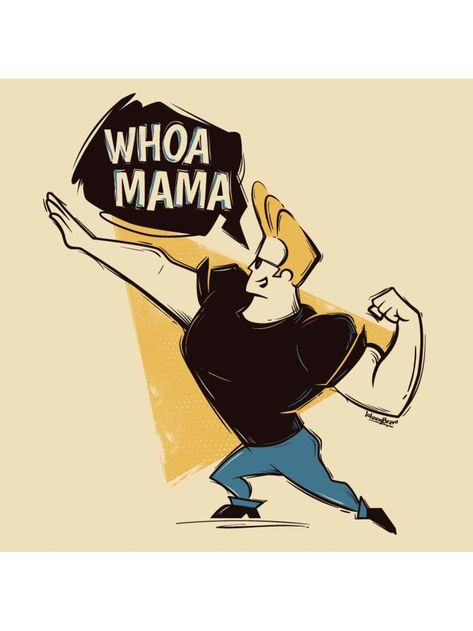 Whoa Mama Johny Bravo Wallpapers, Jhonny Bravo Wallpaper, Johnny Bravo Wallpapers, Old Cartoon Network Characters, 2000 Cartoon Characters, 90s Cartoon Tattoos Ideas, Old Cartoons 90s, 90s Cartoon Characters, Paper Cartoon