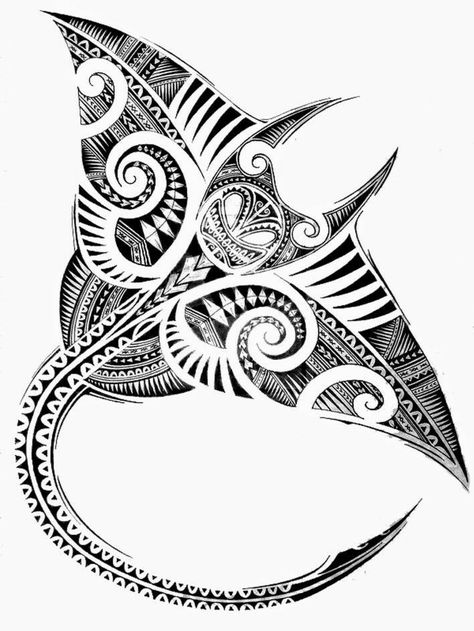 Maori Stingray, Māori Tattoo, Polynesian Tattoo Sleeve, Fishing Hook Tattoo, Tato Maori, Hook Tattoos, Stingray Tattoo, Samoan Tattoos, Polynesian Tattoos Women