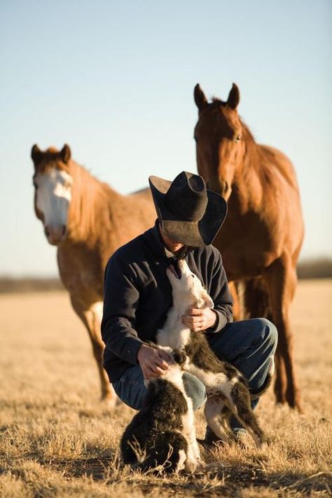 Gideon smiled as he got down to cuddle the two ranch dogs - Banjo and Barney if she recalled Max telling her the dogs names correctly. Cow Boys, Real Cowboys, Wilde Westen, Paint Horse, Cowboy Horse, Western Life, Ranch Life, Appaloosa, Quarter Horse