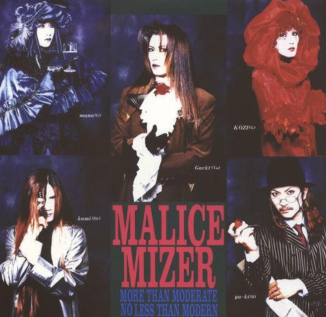 Malice Mizer Group Photo, Malice Mizer Poster, Malice Mizer, Kei Visual, Band Poster, Divorced Parents, Dir En Grey, Japanese Rock, Group Photo