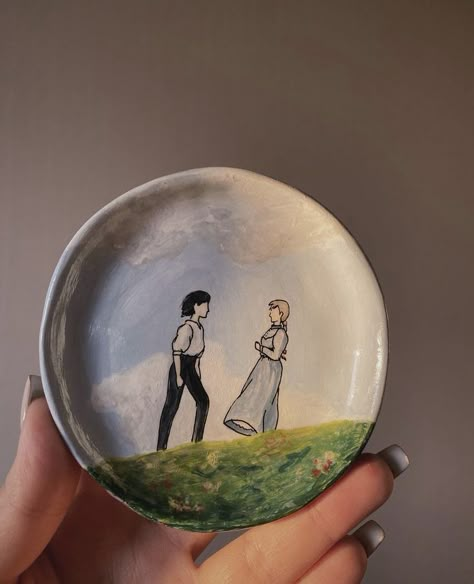 Howls Moving Castle Ceramic, Howls Moving Castle Pottery, Howls Moving Castle Clay, Howls Moving Castle Cake, Ghibli Ceramics, Anime Ceramics, Ghibli Pottery, Pottery Cafe, Birthday Painting