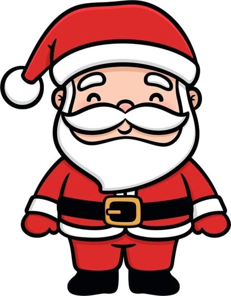 Noel Cute, Santa Claus Drawing, Santa Cartoon, Easy Christmas Drawings, Santa Claus Pictures, Pop Up Christmas Cards, How To Draw Santa, Santa Claus Images, Santa Pictures