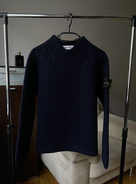 Stone Island A/W 2001 Stone Island Heavy Knit Wool Jumper | Grailed Stone Island Shirt, Stone Island Jacket, Stone Island T Shirt, Stone Island Thermosensitive Sweater, Stone Island Sweatshirt, Island Man, Heavy Knit, Stone Island, Dark Navy