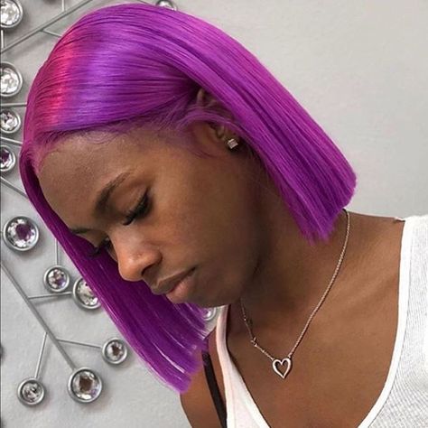 Wash Out Hair Color, Purple Bob, Grey Hair Wig, Afro Wigs, Wig Short, Pink Wig, Hair Bob, Short Bob Wigs, Lace Hair