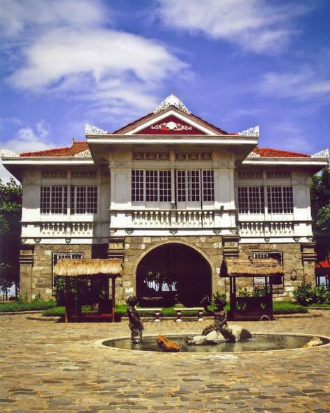 Casa Jaen, House of the Mayor of Nueva Ecija - Bagac, Bataan, Philippines (An Image of Strong Spanish influence on Filipino Culture) Photo Source: US Embassy, Manila, Philippines Spanish Filipino House, Philippines Places, Bataan Philippines, Municipal Hall, Architectural References, Philippine Architecture, Filipino House, Filipino Architecture, Philippine Mythology