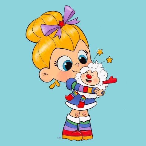 Rainbow Brite Fan Art, Rainbow Brite Wallpaper, Brite Wallpaper, 1980 Cartoons, Cute Backgrounds For Iphone, 90s Wallpaper, Walt Disney Characters, Create This Book, Strawberry Shortcake Doll