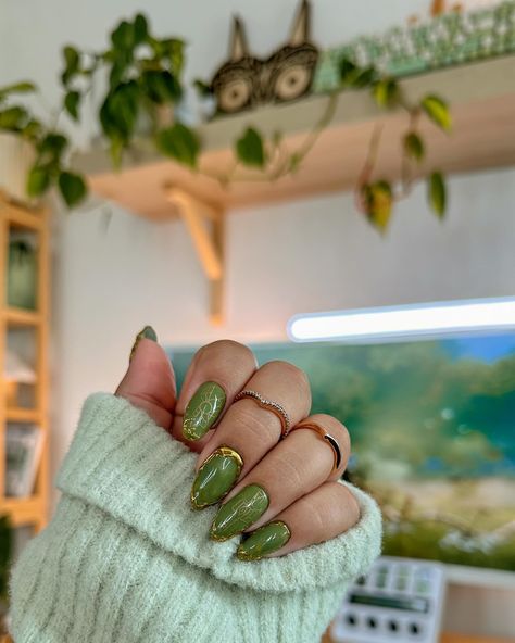 Gave my nail artist a little challenge with these nails but I loved the end result 🌿🍃 Legend of Zelda inspired nails because it has become my favorite video game series, I want to live inside the world. My first Zelda game was Breath of the wild and I’m currently playing TOTK and now I want to go back and play all of the old games 🥰 Zelda Game, I Want To Live, Inspired Nails, Nail Art Videos, Nail Jewelry, Old Games, Breath Of The Wild, The Legend Of Zelda, Nail Artist