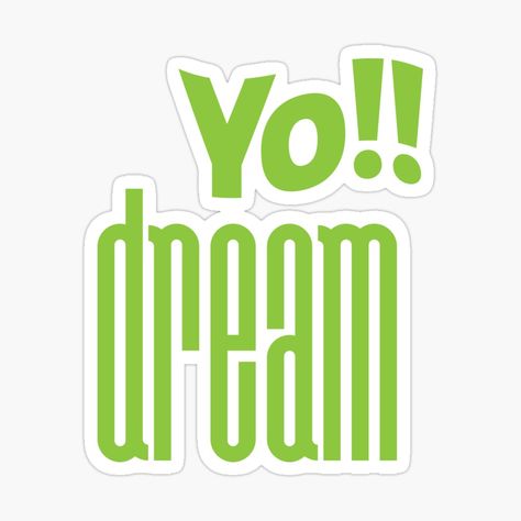 Nct Dream Sticker, Nct Stickers, Nct Sticker, Exo Stickers, Yo Dream, Logo Aesthetic, Pop Stickers, Kpop Drawings, Concert Shirts