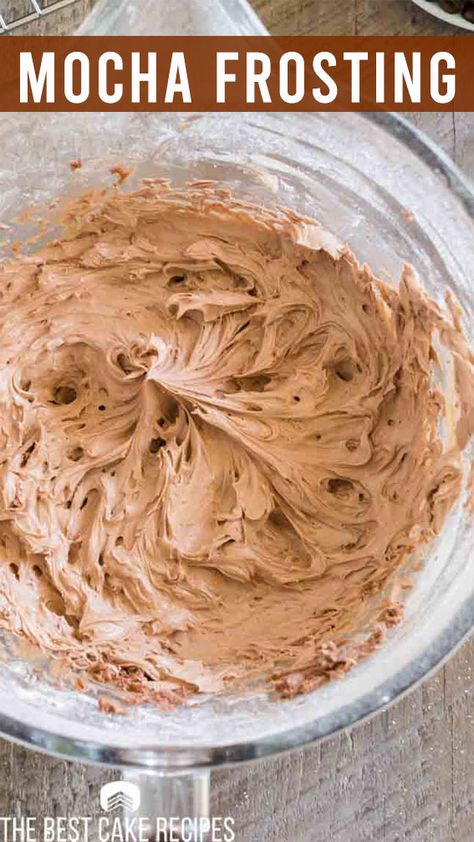 Coffee Icing Recipe, Coffee Frosting Recipe, Coffee Frosting, Coffee Icing, Mocha Frosting, Frosting Cake, Cake Filling Recipes, Frosting Recipes Easy, Cake Frosting Recipe