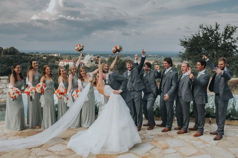 Grey Tweed Groomsmen, Grey Groomsmen Suits With Green Bridesmaids, Dark Gray And Sage Green Wedding, Dark Grey Suits For Men Wedding, Grey Bridesmaid Dresses With Groomsmen, Dark Grey Tuxedo Wedding, Grey Groomsmen Suits With Bridesmaids, Dark Grey Suit Wedding, Dark Gray Groomsmen Suits