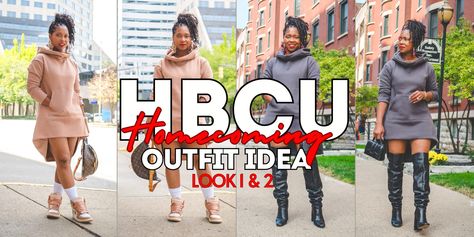 IT’S HBCU HOMECOMING TIME LOOK 1 & 2 Homecoming Game Outfits, Hbcu Homecoming Outfits Tailgate, Clothes Black Women, Hbcu Homecoming Outfits, College Hbcu, Hbcu Homecoming, Sweenee Style, Homecoming Games, Homecoming Outfit