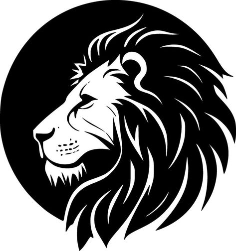 Lion Logo Design Graphics, Lion Vector, Lion Artwork, Tiger Tattoo Design, Lion Drawing, Lion Tattoo Design, Animal Stencil, Studio Background Images, Big Cats Art