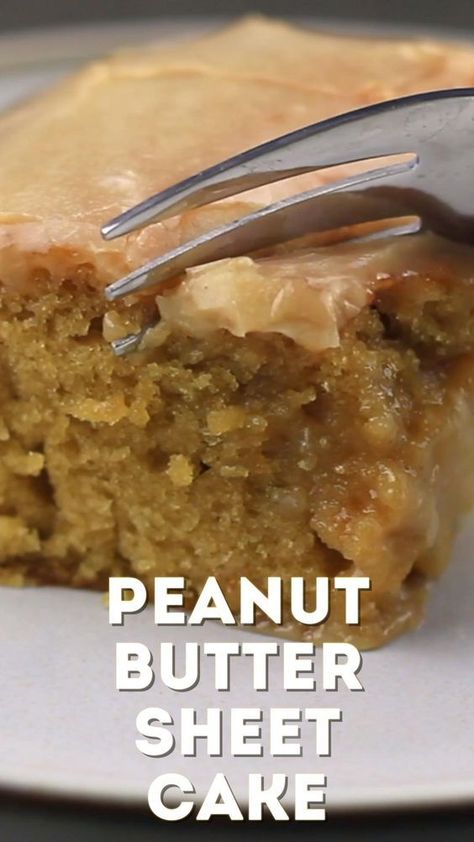 Sugar Spun Run Peanut Butter Sheet Cake, Peanut Butter Carrot Cake, Southern Peanut Butter Cake, Desserts With Icing, Ooey Gooey Peanut Butter Cake, Cake Not Sweet, Peanut Butter Bundt Cake Recipes, Peanut Butter Coffee Cake, Delicious Cakes Homemade