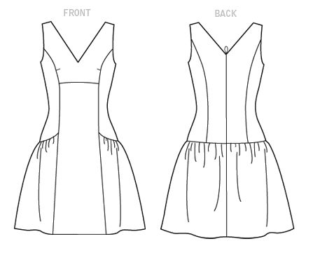 Dropped Waist Dress Pattern, Drop Waist Dress Outfit, Drop Waist Dress Pattern, Dresses Sewing Patterns, Dropped Waist Dress, Sewing Paterns, Dresses Sewing, Family Pjs, Modern Party