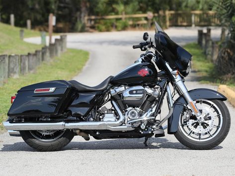 A First Ride On Harley’s Stripped-Down Tourer, The 2019 Electra Glide Standard | Cycle World Street Glide Bagger, Softail Bobber, Harley Electra Glide, Harley Davidson Cvo, Custom Sportster, Road Glide Special, Softail Custom, Raw Canvas, Electra Glide Ultra Classic