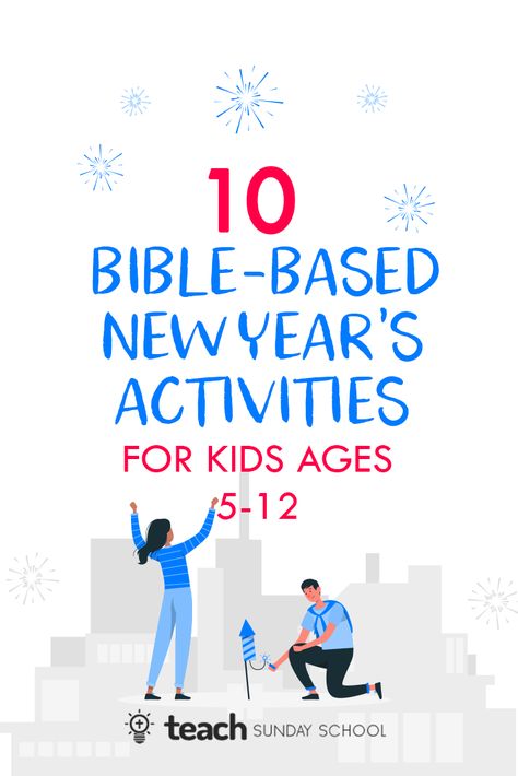 New Years Activities For Kids Church, New Year Bible Study For Kids, Christian New Years Crafts For Kids, New Year Church Crafts For Kids, Children’s Church Lessons For New Years, New Years Bible Crafts For Kids, New Years Object Lesson Sunday School, Youth Group New Years Lesson, New Year Youth Group Lessons