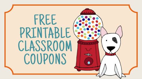 You don't have to spend any money to motivate or incentivize your students. Instead, use our printable classroom coupons! Teacher Coupons, Student Reward Coupons, Classroom Reward Coupons, Classroom Coupons, Free Classroom Printables, Apple Classroom, Teacher Calendar, Free Teacher Resources, Student Rewards