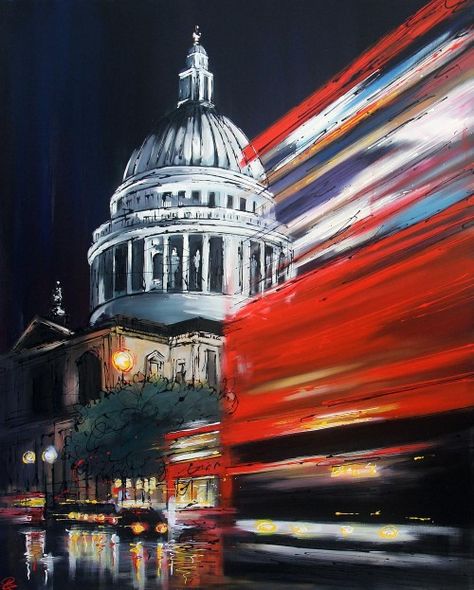 On Route Paul Kenton Building Artists, Paul Kenton, London Painting, Art Alevel, Landmarks Art, Gcse Art Sketchbook, A Level Art Sketchbook, City Painting, Gcse Art