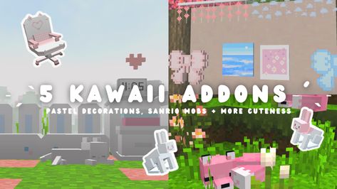 Minecraft Led Light, Cute Minecraft Addons, Kawaii Minecraft Skins Layout, Kawaii Minecraft Mods, Minecraft Addons Aesthetic, Minecraft Cute Mods, Kawaii World Minecraft, Minecraft Mods Aesthetic, Kawaii Minecraft Houses