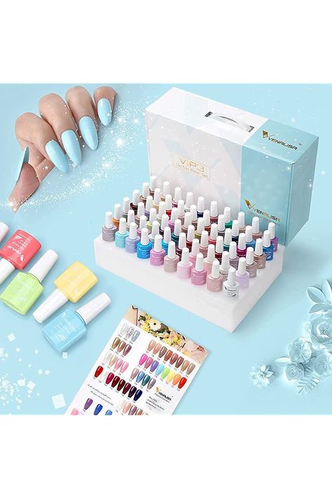 VENALISA VIP1 VIP2 VIP3 Kit Colors Gel Nail Polish with Base Top Coat Different Color Nails, Uv Nail Polish, Summer Gel Nails, Uv Gel Nail Polish, Nail Gel Polish, Nail Polish Kits, Professional Nail Art, Uv Nails, Gel Polish Colors