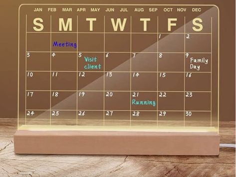 Office Desk White Board Monthly Calendar to Do List Planning Boards. Includes 12 Dry Erase Markers Acrylic Whiteboard, Calendar To Do List, Office Desk White, Whiteboard Calendar, White Desk Office, Wood Holder, Planning Board, Dry Erase Calendar, Weekly Calendar