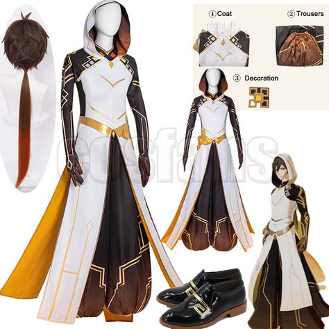 Zhongli Genshin Impact God-level Clothing Morax Cosplay wigs Lovers Full Set Game Costume Male Game Anime Role Play Outfit Pants Zhongli God Outfit, Zhongli Outfit Idea, Zhongli Outfit, Zhongli Clothes, God Outfits Design Male, Zhongli Archon Outfit, Cortes Aesthetic, Zhongli Fanart, Zhongli Cosplay