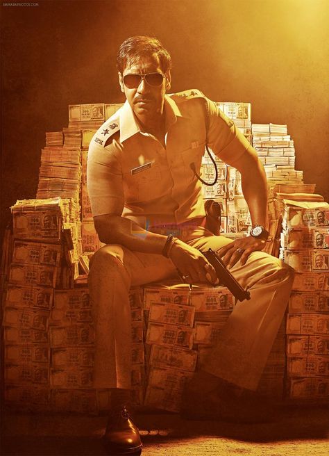 Ajay Devgan in Singham Mumbai Police, Ajay Devgan, New Movie Images, New Hd Pic, Allu Arjun Hairstyle, Bollywood Images, India Live, Gangster Movies, Movies 2014