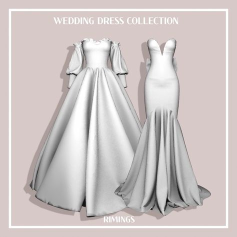 Sims 4 Wedding Dress, Die Sims 4, Sims 4 Anime, Pelo Sims, The Sims 4 Packs, Sims 4 Game Mods, Sims 4 Mm Cc, Sims 4 Cc Folder, Sims 4 Dresses