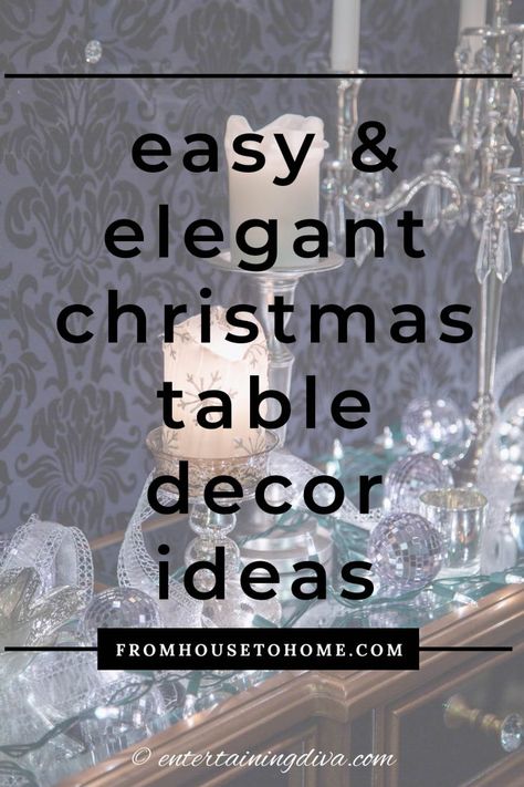 Elegant Christmas Table, Christmas Table Decor Ideas, Tablescape Christmas, Elegant Christmas Centerpieces, Decoration Ideas Christmas, Christmas Dinner Table Settings, White Table Settings, Xmas Table Decorations, Table Decoration Ideas