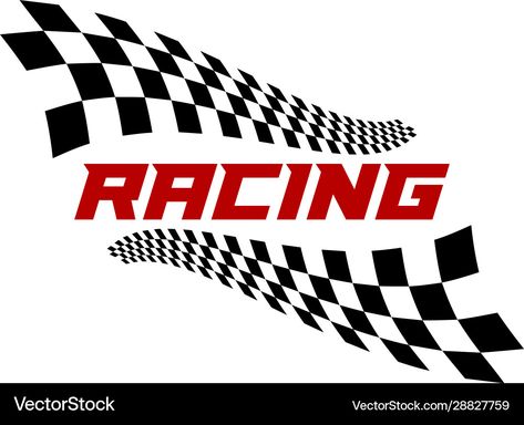 Racing Flag Design, Logo Racing, Race Flag, Racing Logo, Brand Owner, Flag Vector, Flag Logo, Logo Icon, Vector Template