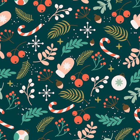 Flat christmas pattern design | Free Vector #Freepik #freevector #christmas-flat #christmas #noel-background #nativity Christmas Patterns Aesthetic, Noel Background, Gingerbread City, Christmas Pattern Illustration, Cute Christmas Pattern, Xmas Illustration, Christmas Pattern Background, Christmas Pattern Design, Christmas Seamless Pattern