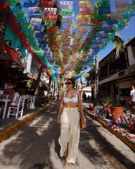 Kristin Mendoza on Instagram: "Did you even go to Sayulita if you didn’t take this pic? 🎊 … brought 3 pairs of shoes wore my birks the whole time." Puerto Penasco Mexico Outfits, Sayulita Mexico Outfits, Tequila Mexico Outfit, Mexico Instagram Pictures, Guadalajara Outfits, Ibiza Trip, Vaca Outfits, Puerto Penasco Mexico, Mexico Pictures