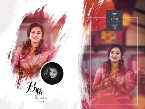 Bride marathi look Bride Album Design, Birthday Album Cover, Wedding Photo Album Cover, Wedding Photo Album Layout, Album Design Layout, Wedding Album Cover Design, Wedding Photography Album Design, Album Photography, Wedding Album Layout