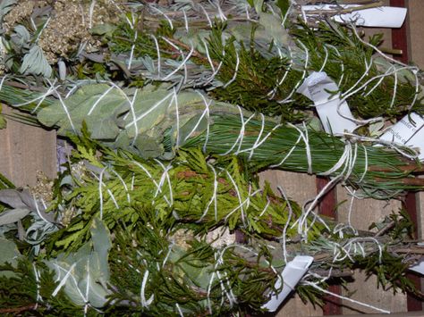 Smudge Sticks Diy, Yule Traditions, Cedar Smudge, Eastern White Cedar, Rosemary Sage, Mulling Spices, Sage Smudging, Native American Traditions, Yule Decorations