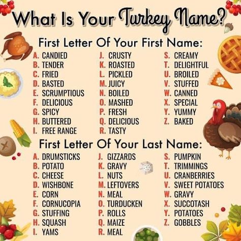 Thanksgiving Interactive, Funny Name Generator, Facebook Party Games, Usborne Books Party, Sales Email, Hot Mess Mom, Facebook Engagement Posts, Facebook Engagement, Tastefully Simple