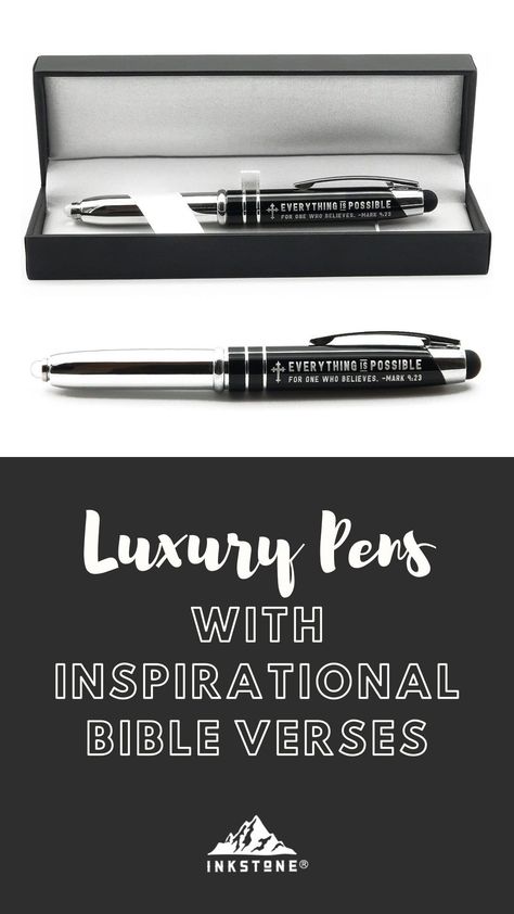 Inkstone Proverbs 3:5 Engraved Gift Pen "Trust in the Lord with all your heart, and lean not on your own understanding Pen Quotes, Prayer Gifts, Christian Art Gifts, Engraved Pens, Pastors Appreciation, Luxury Pens, Christian Scripture, Proverbs 3, Trust In The Lord