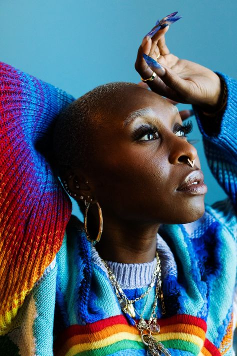 Afrocentric Features, 1 Vs 1, Bald Head Women, Hunger Games Characters, Capricorn Women, Cynthia Erivo, Tv Icon, Black Goddess, Black Actors