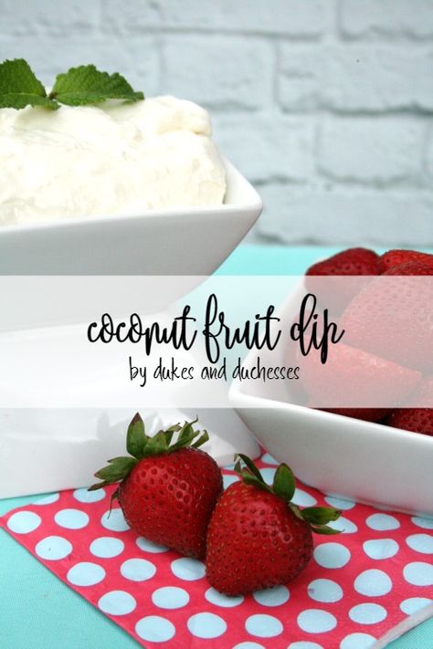 easy coconut fruit dip recipe Coconut Fruit Dip, Fruit Dip Recipe, Fruit Dips, Utah Food, Coconut Fruit, Fruit Dips Recipes, Mom Recipes, Sweet Dips, Cream Cheese Dips