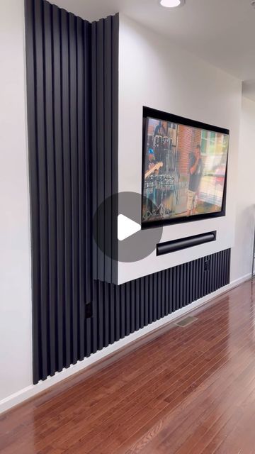 PANEL WALL DAZZU on Instagram: "FLOATING BUILD OUT with LIMOUSINE LEATHER SLATS.
🗣️WE DID THAT😎

#panelwalldazzu 
#accentwall 
#featurewall 
#Buildout 
#mediawall 
#mediawalldesign" Panel Wall, Media Wall, Feature Wall, Wall Paneling, Wall Design, Accent Wall, Floating, Building, Wall