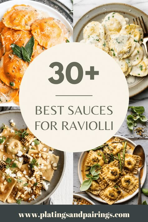 Sauces For Ravioli Healthy, Sauce With Ravioli, Pesto Sauce For Ravioli, Sauces For Spinach And Cheese Ravioli, Lobster Ravioli With Pesto Sauce, Ravioli Sauce Healthy, Ravioli Recipe Healthy, Gourmet Ravioli Recipes, Types Of Ravioli