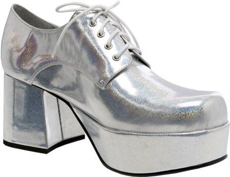 Ellie Shoes Men's 312-PIMP 3' Heel Platform Shoe >>> Quickly view this special  product, click the image : Oxford sneaker shoes Silver Platform Shoes, Disco Shoes, 70s Fashion Disco, Mens Platform Shoes, Silver Platforms, Halloween Shoes, Disco Fashion, Ellie Shoes, Shoes Buy