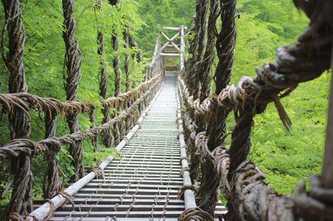 Shikoku, the smallest of Japan's four islands, is probably its most zen destination Iya Valley, Indiana Jones Adventure, Outdoor Baths, Tokushima, Tokyo Station, Pedestrian Bridge, Suspension Bridge, Train Rides, Kochi