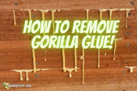 How to Get Gorilla Glue Off Your Hands & Everything Else-Budget101.com Remove Super Glue, Village Tree, Tree Id, How To Remove Glue, Fabric Tile, House Maintenance, Paint Thinner, Dawn Dish Soap, Gorilla Glue