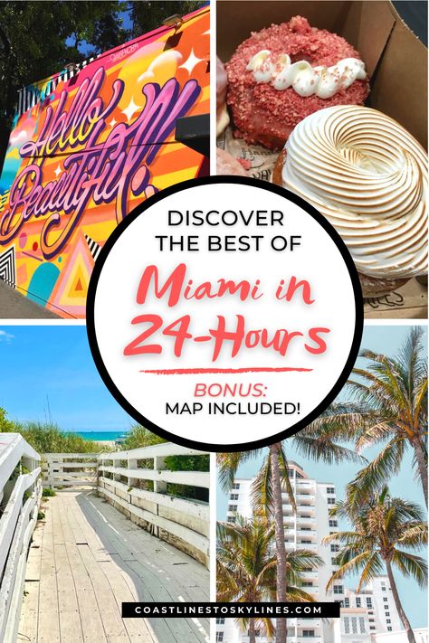 Only have 24 hours in Miami, Florida. Check out our guide on how to explore Miami and South Beach in one day. Things To Do South Beach Miami, Family Friendly Things To Do In Miami, Miami Beach What To Do, Downtown Miami Things To Do, Free Things To Do In Miami, Things To Do In Miami Beach, Things To Do In South Florida, Miami Family Vacation, Miami Must Do