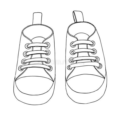 Shoes Drawing Easy, Tenis Converse, Shoe Template, Sneakers Drawing, Thanksgiving Crafts Preschool, Drawing Room Interior Design, Shoe Sketches, Shoes Drawing, Small Drawings